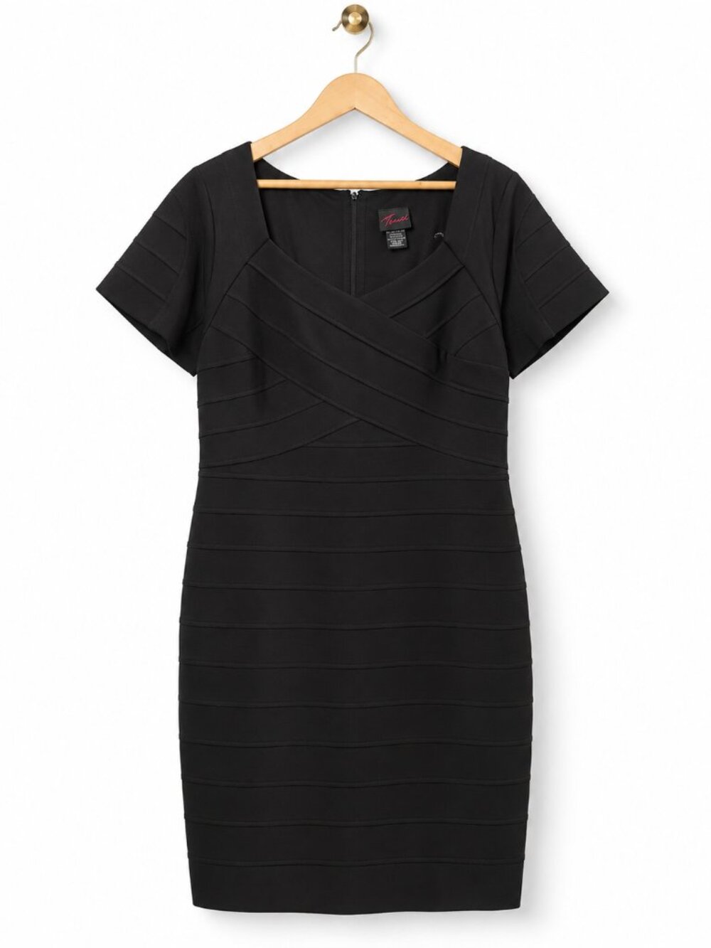 Torrid Black Bandage Bodycon Sheath Dress Short Sleeve Plus Size 2 / 22W